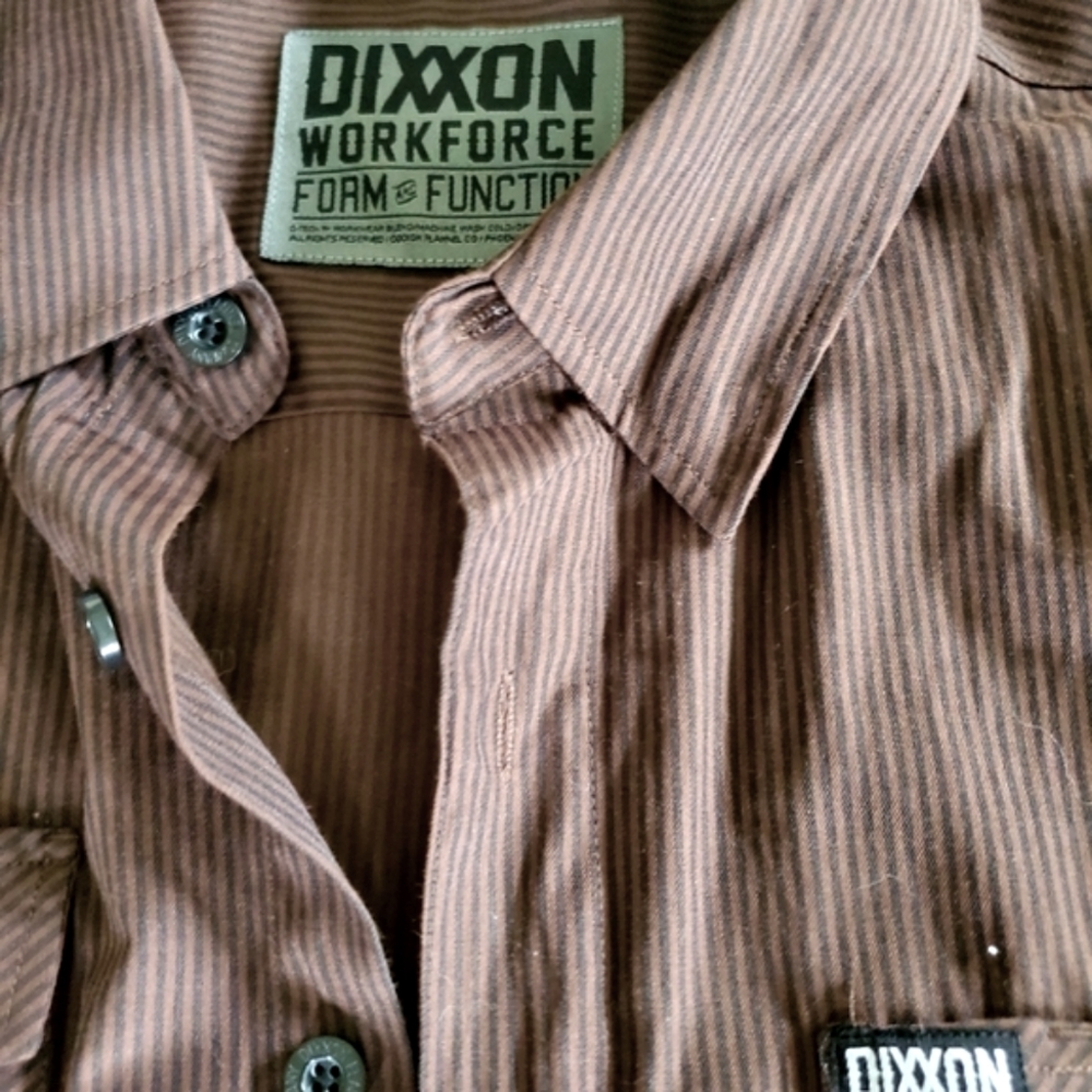 Dixxon workforce button up shirt large
